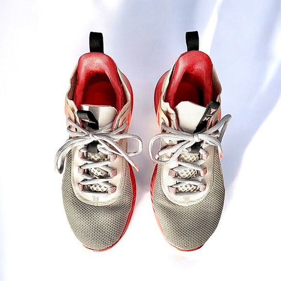 Under Armour Project Rock Beige and Pink Trainers - Picture 3 of 8